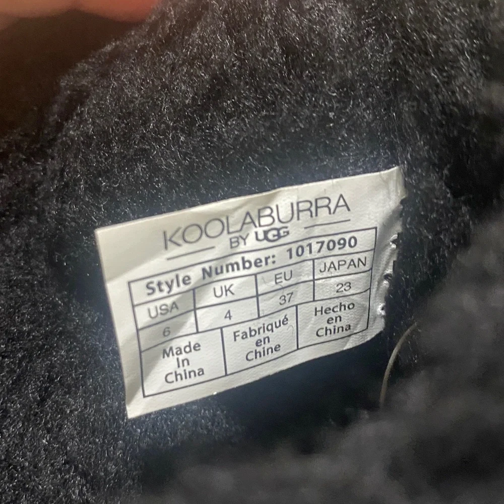 NWOB KOOLABURRA by UGG Black Suede Ankle Boots Women’s Size 6